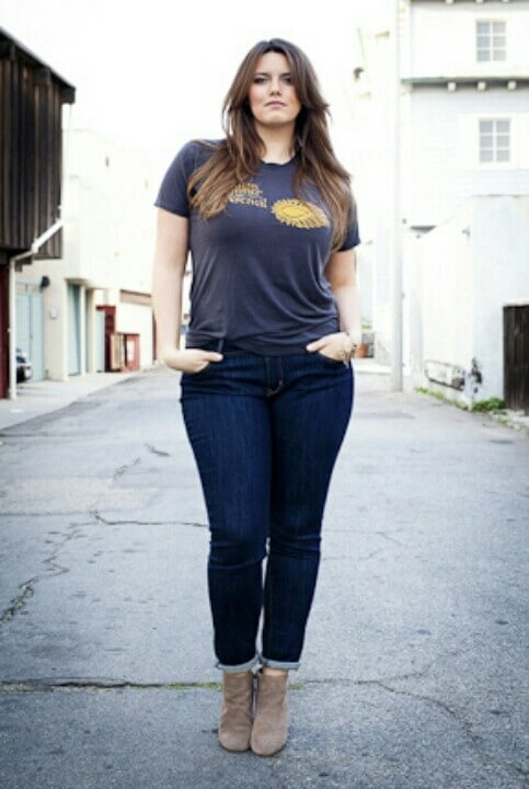 look con botas para mujeres gorditas