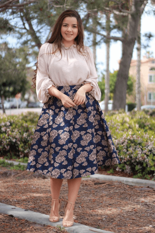 looks con faldas para mujer gordita