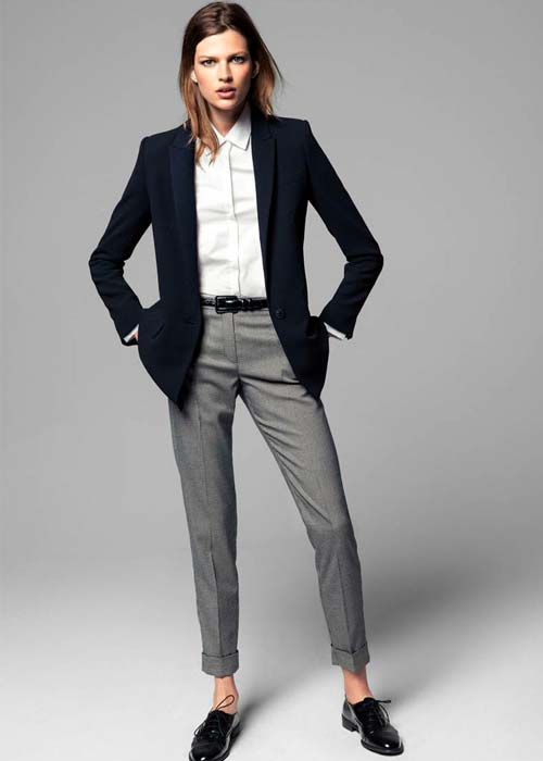 OUTFIT PANTALÓN GRIS, combinar, LOOKS【 2023