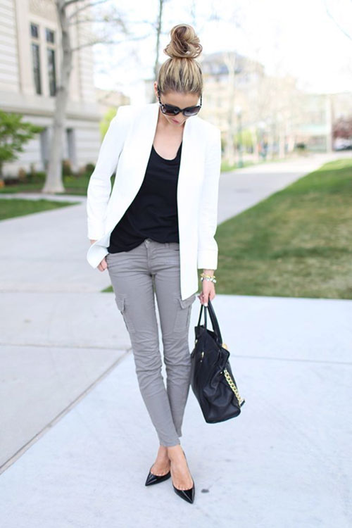 ✓ OUTFIT PANTALÓN GRIS, combinar, LOOKS【