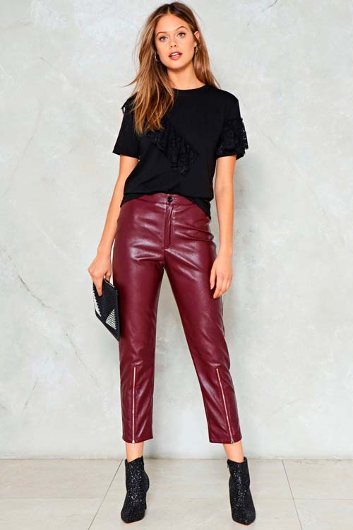 outfits-pantalon-de-cuero-noche